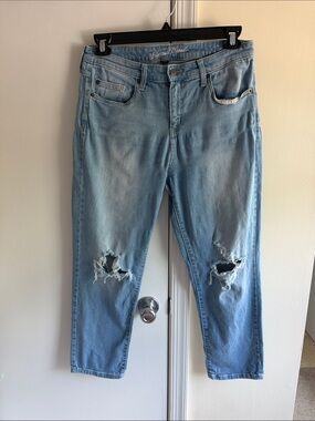 Universal Thread Light Blue Distressed Boyfriend Jeans